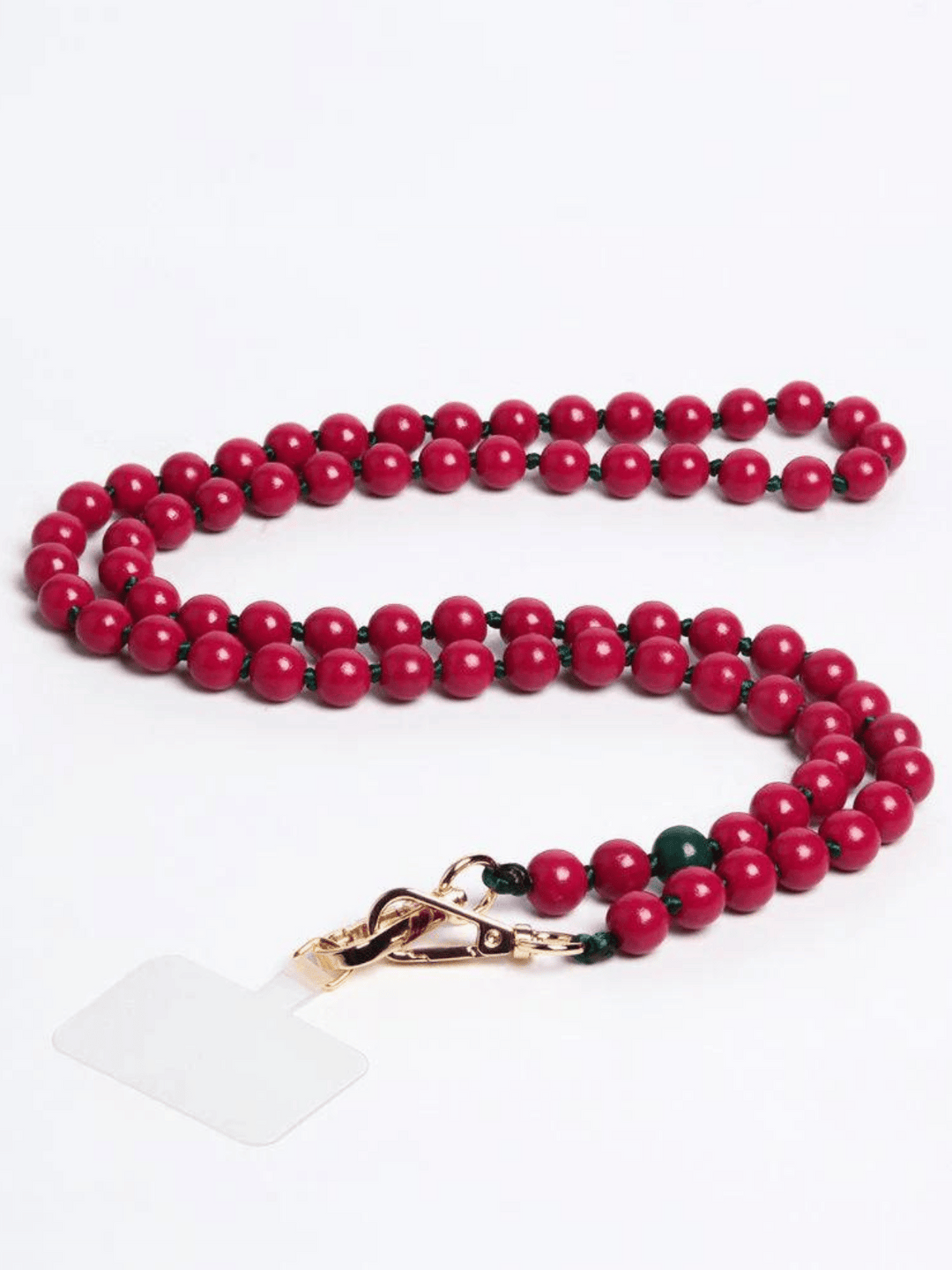 Mobile phone chain wooden beads