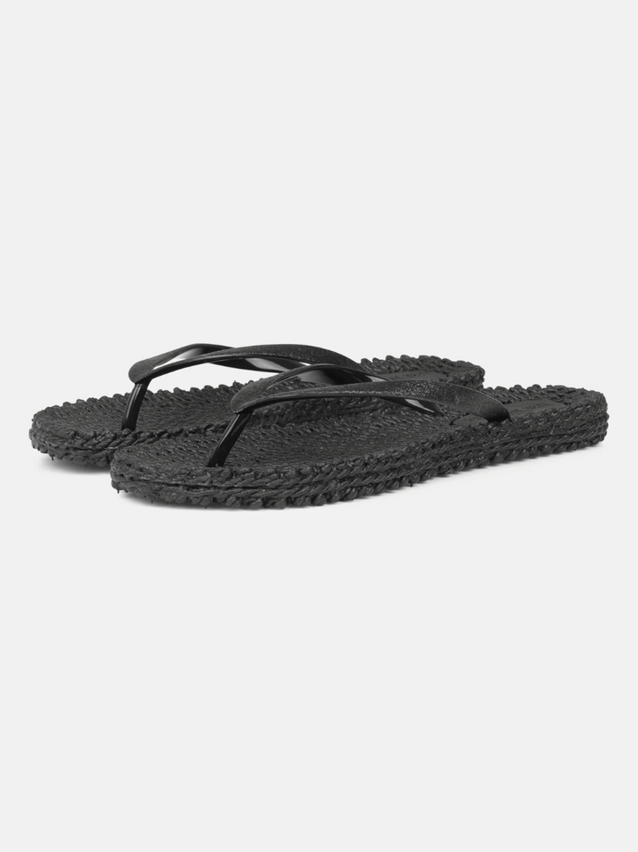 Flip Flop Glitzer Schwarz