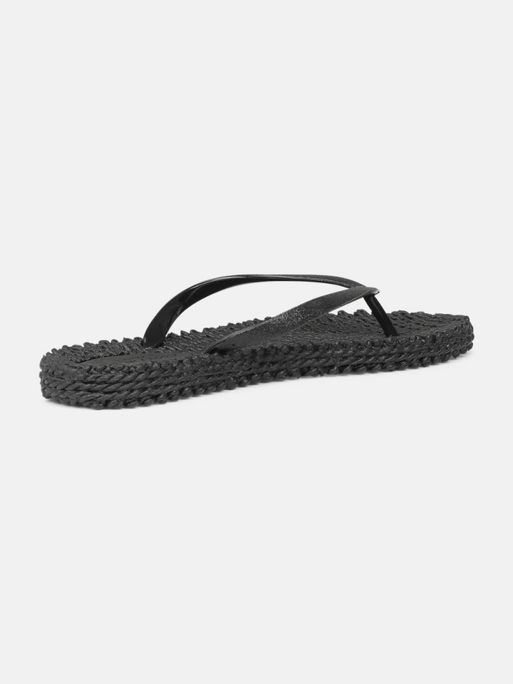 Flip Flop Glitzer Schwarz