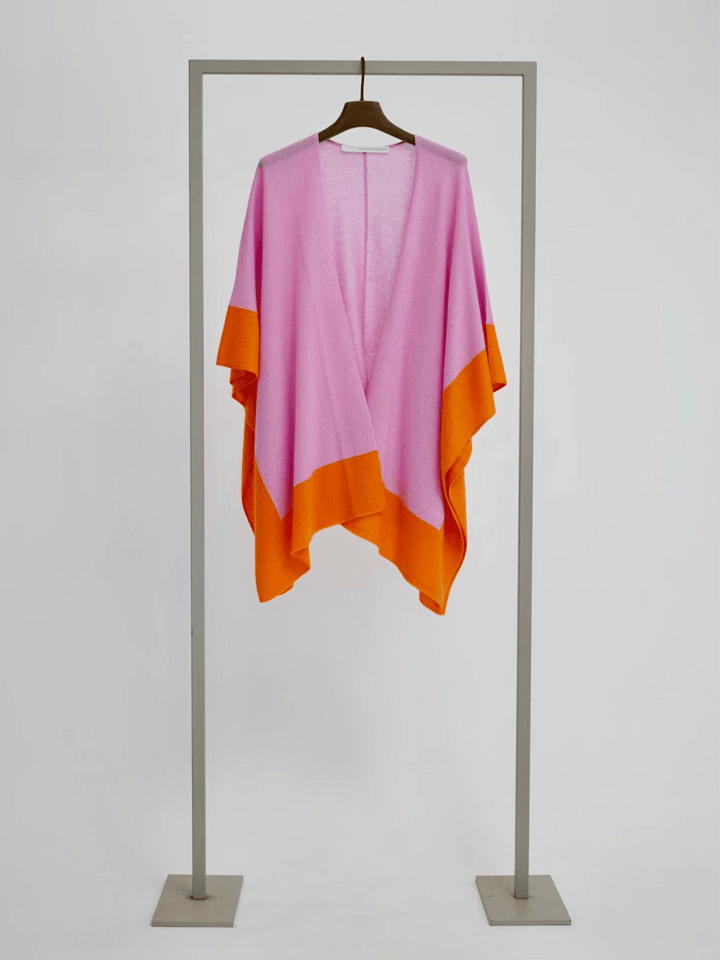 Poncho colorblock