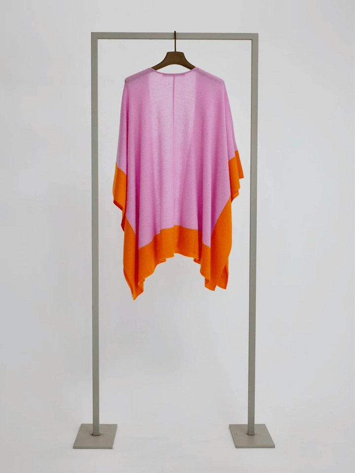 Poncho colorblock