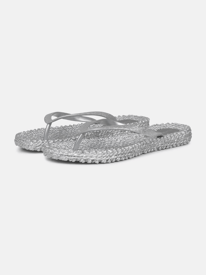 Flip Flop Glitzer Silber