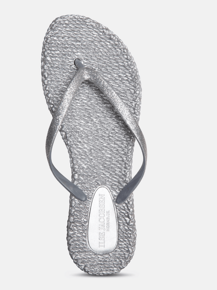 Flip Flop Glitzer Silber