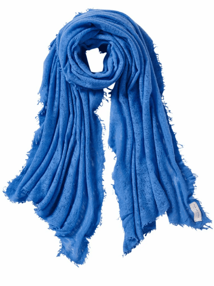 cashmere scarf summer blue