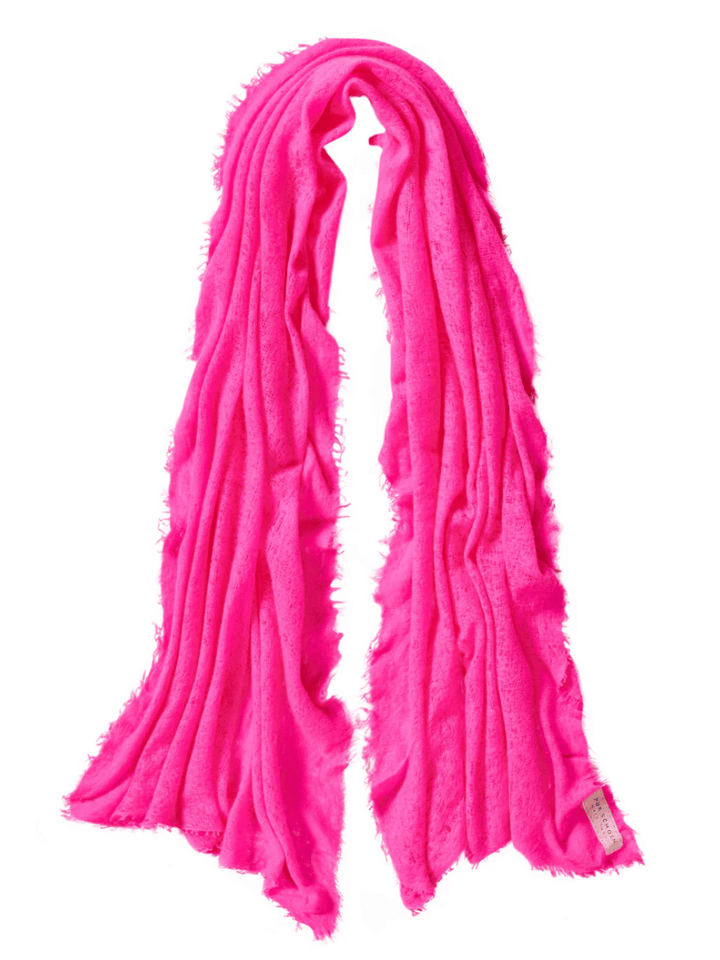 Cashmere Scarf Neon Pink