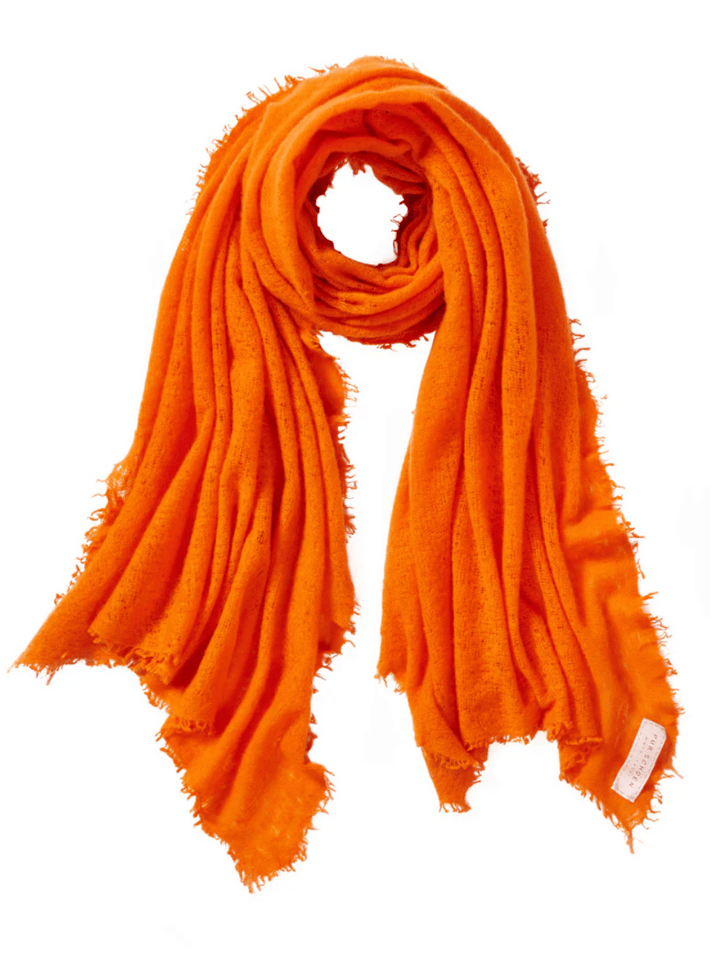 Cashmere Scarf Neon Orange