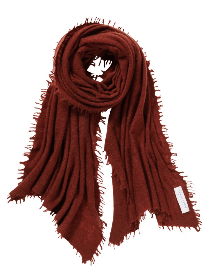 cashmere scarf chestnut