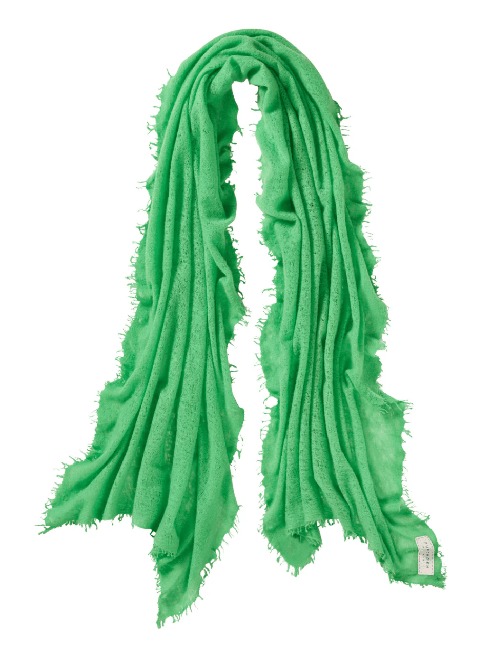 Cashmere Scarf Neon Green