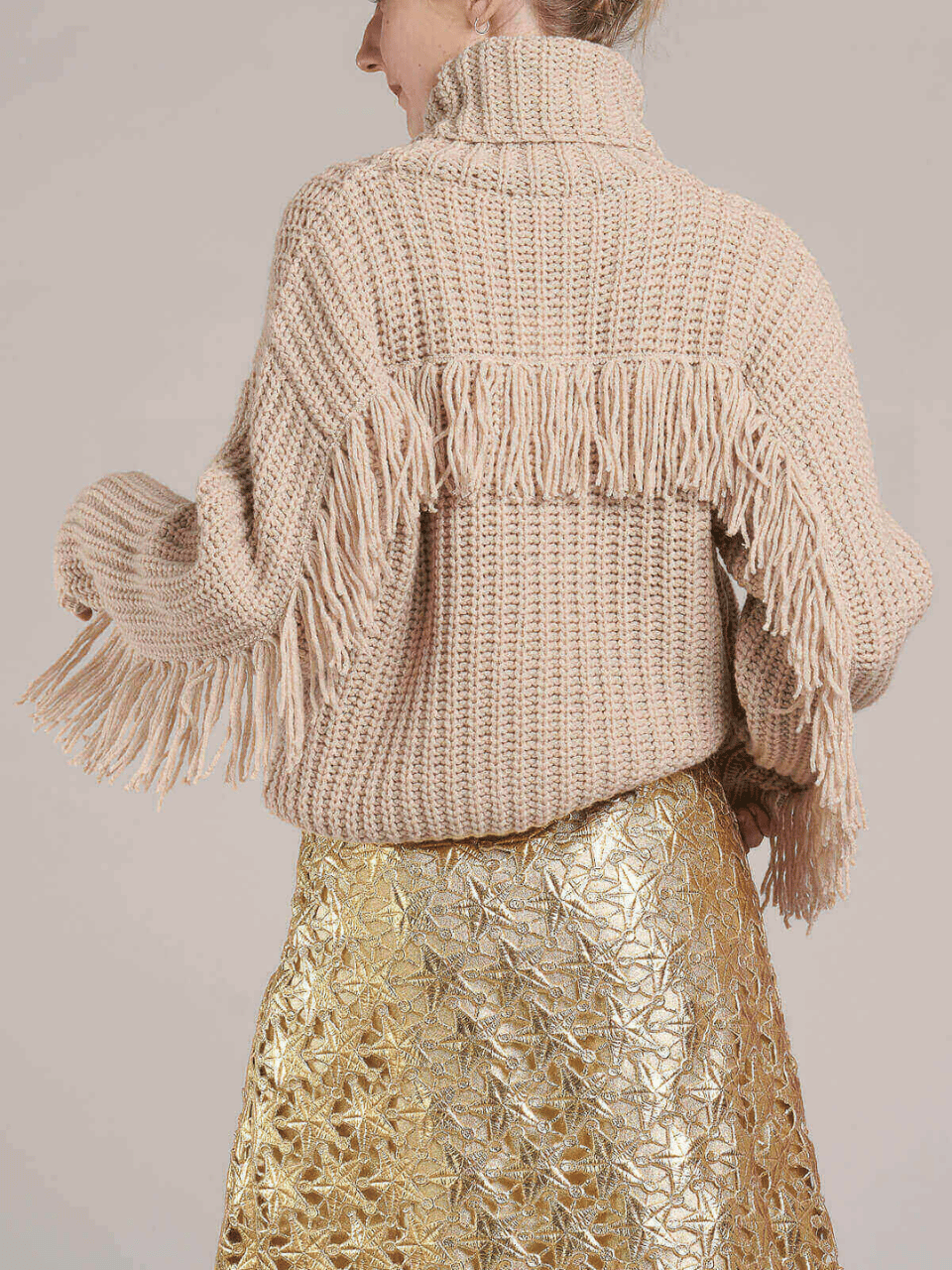 Sweater Lurex Fringes