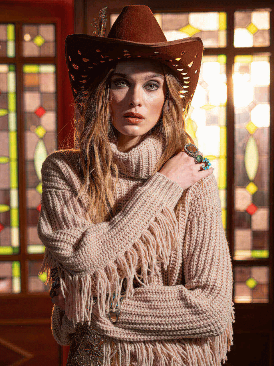 Sweater Lurex Fringes