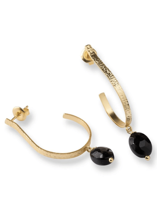 Attracted Black Onyx Earrings