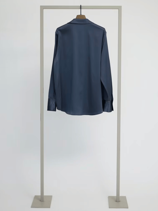 silk blouse with collar