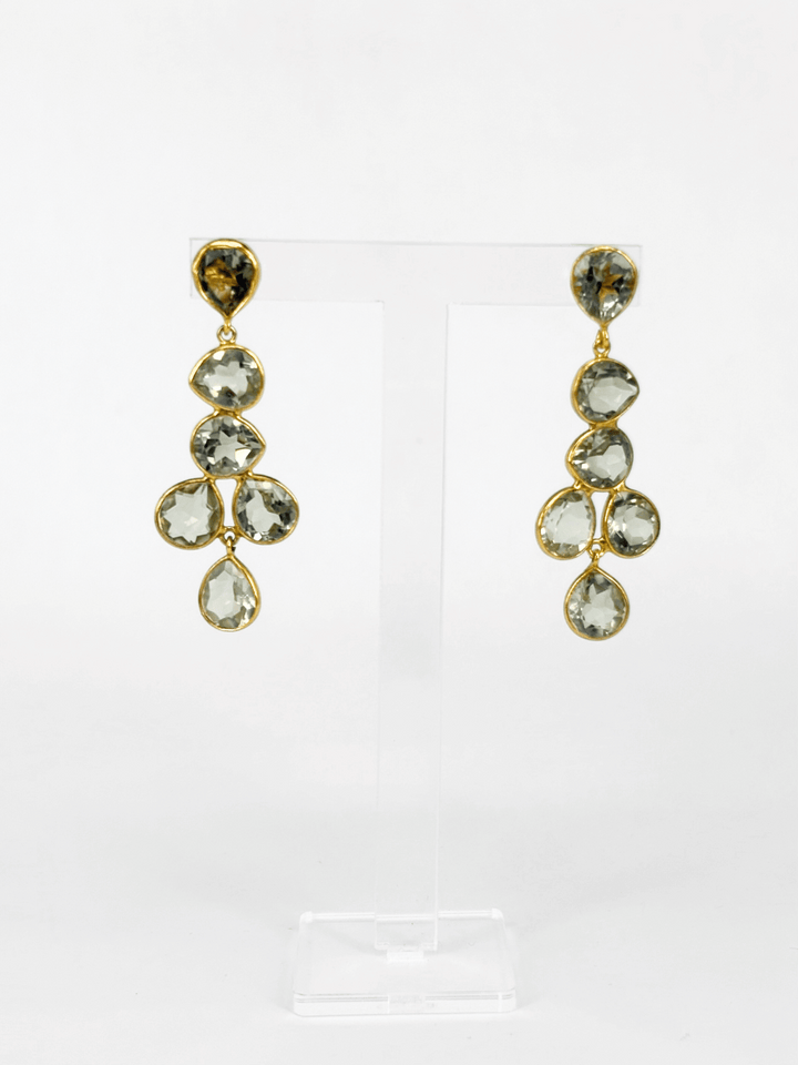 green amethyst earrings