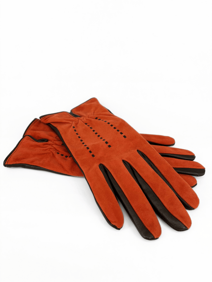 Leather Gloves Red