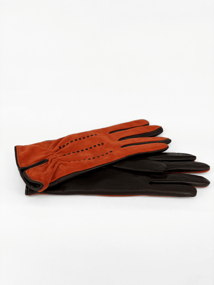 Leather Gloves Red