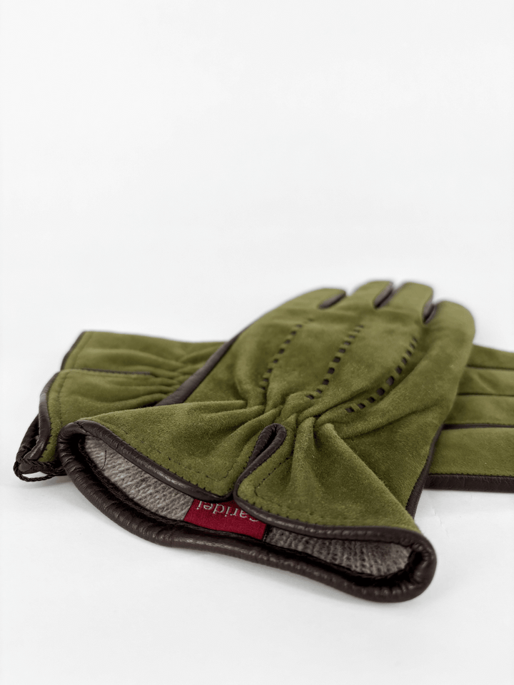 Leather Gloves Green