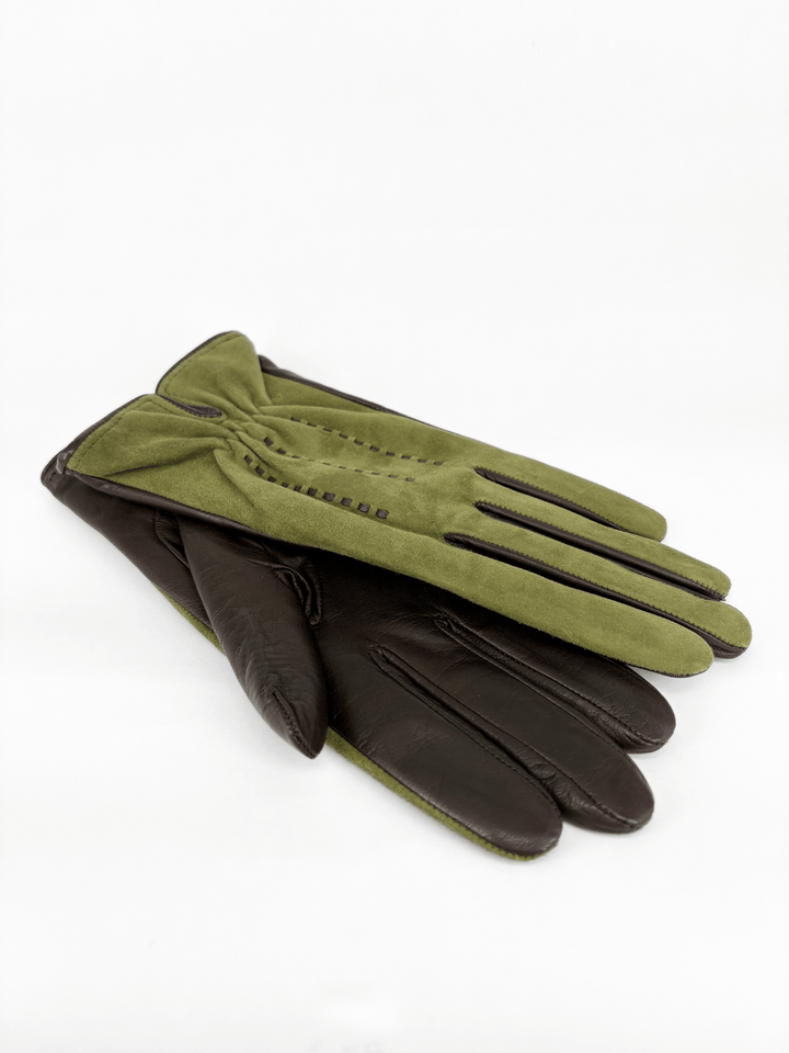 Leather Gloves Green