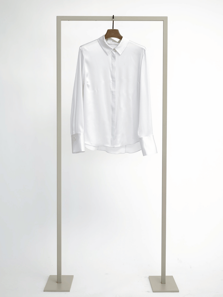 Seidenbluse Superwhite