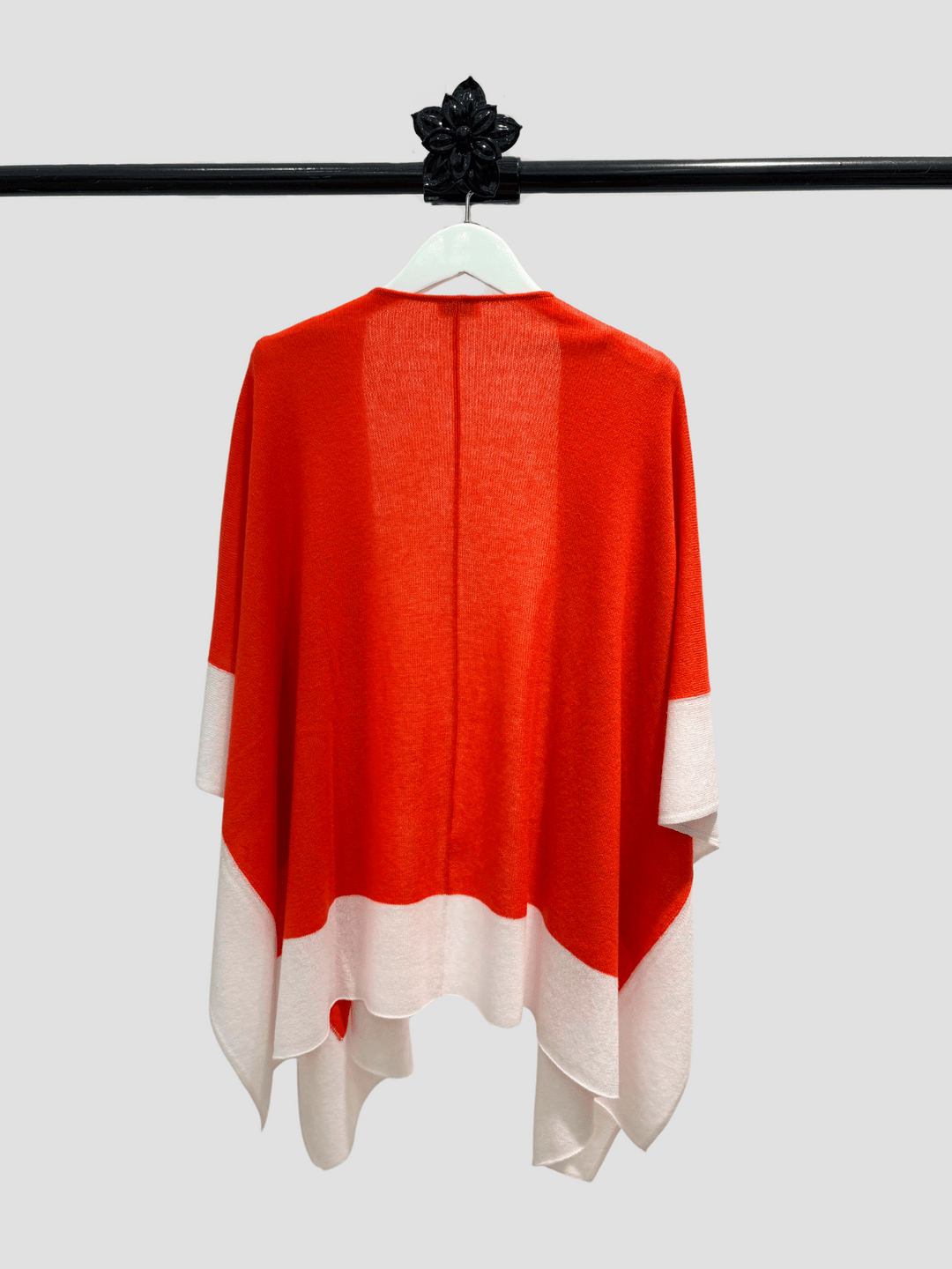 Poncho Colorblock Red-Pink