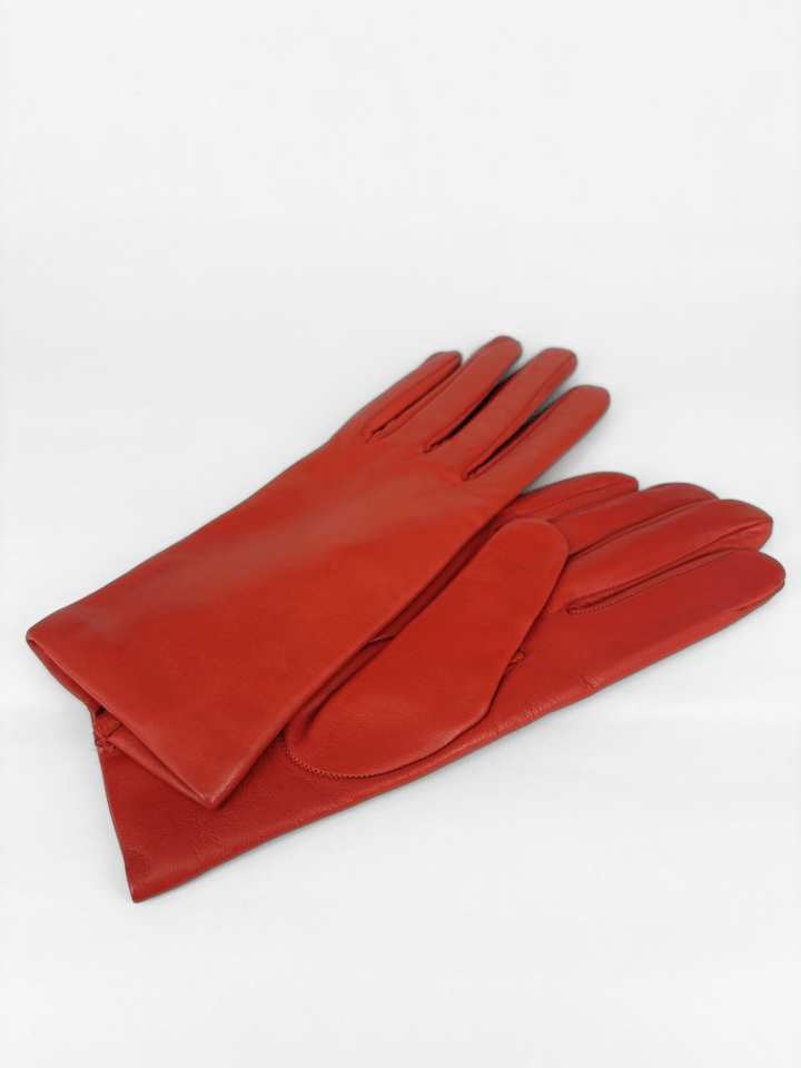 Leather Gloves Red