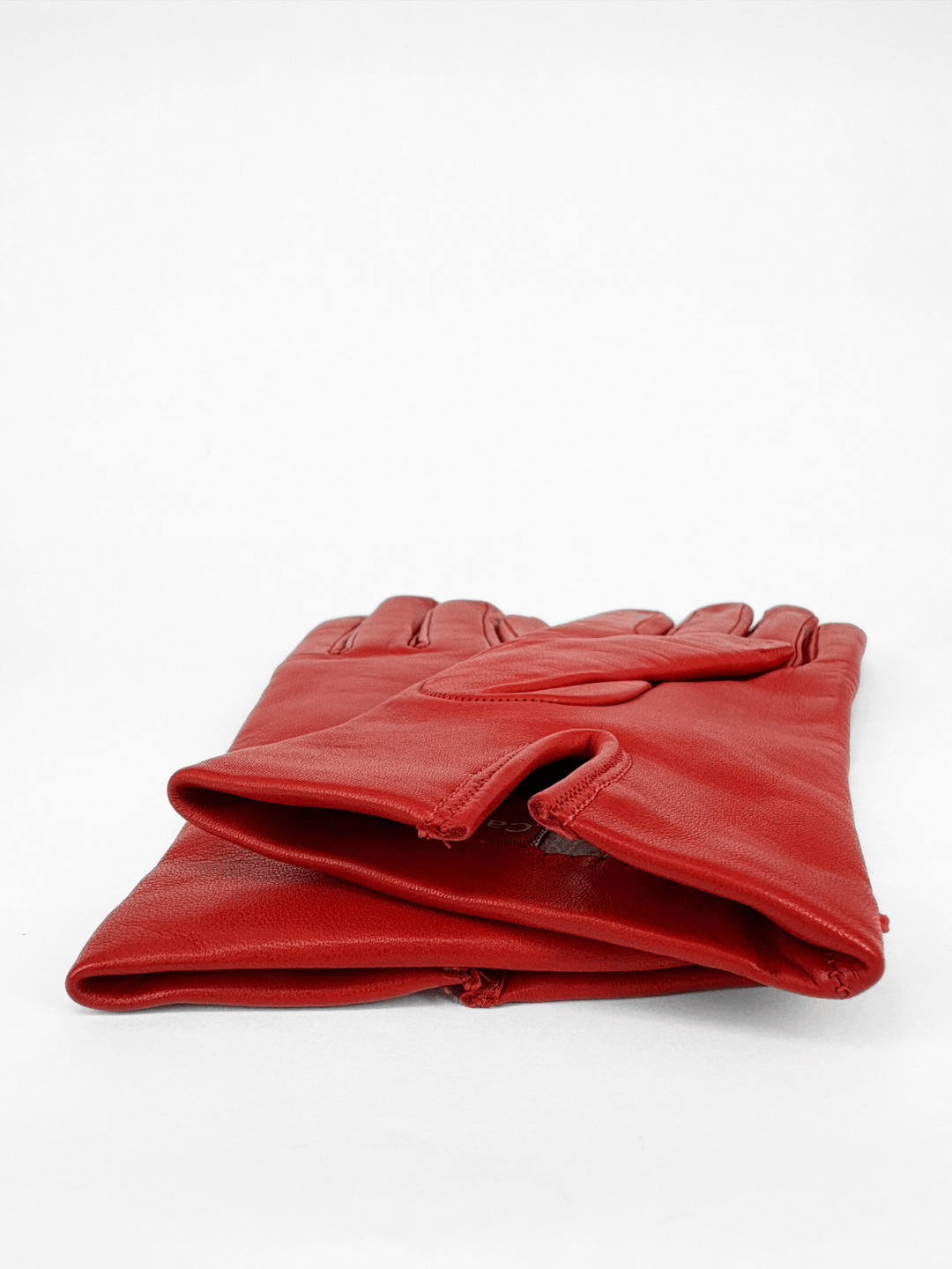 Leather Gloves Red