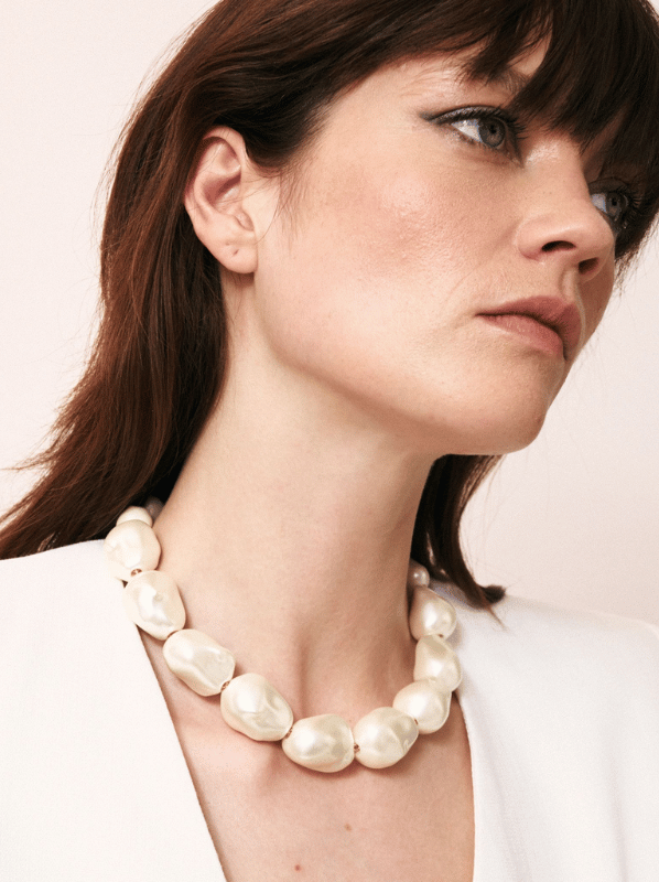 organic pearl necklace