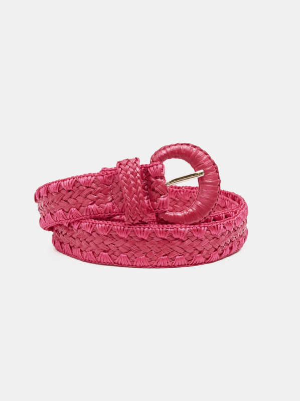 Raffia Gürtel Pink