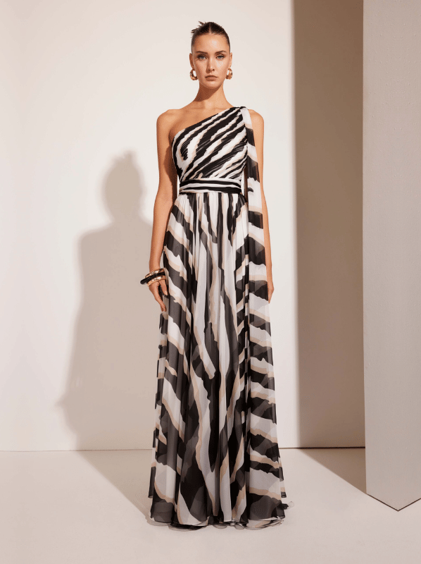 Long Zebra Dress