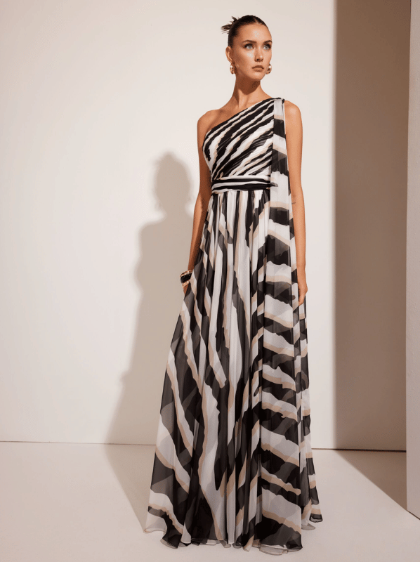 Langes Zebrakleid