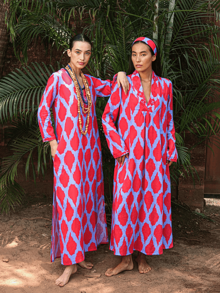 Long Sapphire Kaftan