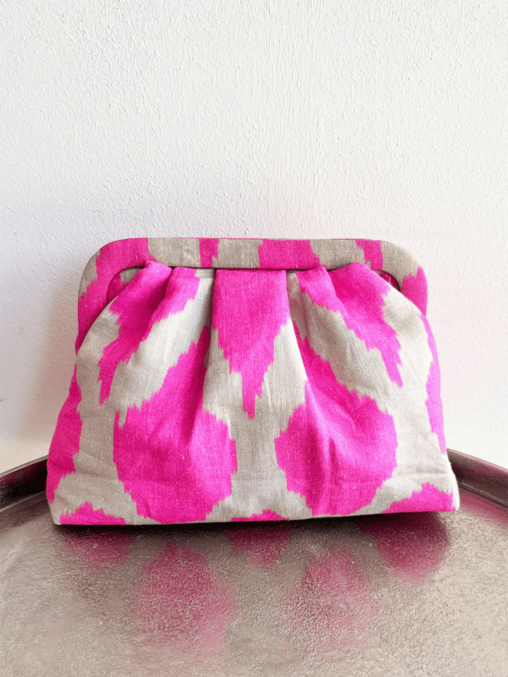 Clutch Ikat Pink