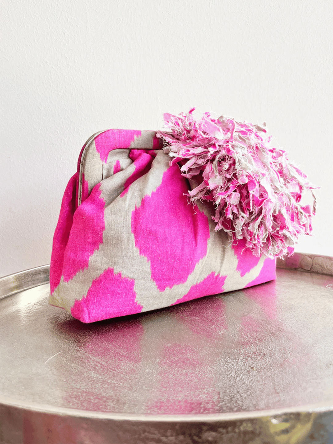 Clutch Ikat Pink