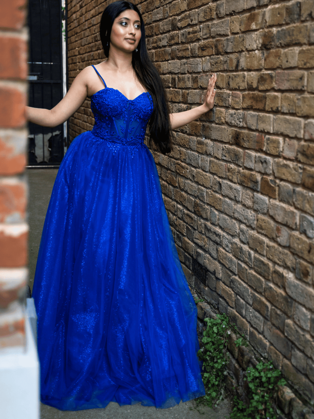 Tüllkleid Blau