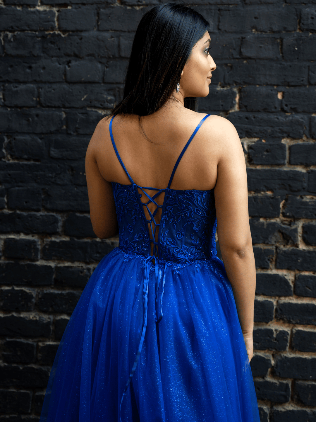 Tüllkleid Blau