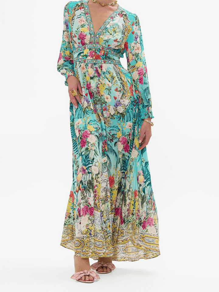 The Gardens of Queluz maxi dress