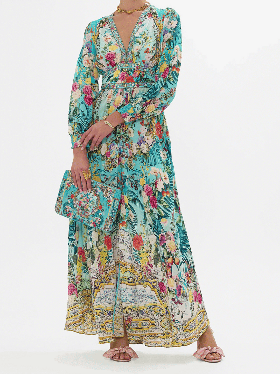 The Gardens of Queluz maxi dress