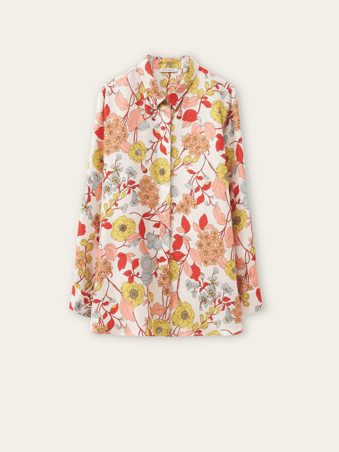 Coral Flower Blouse