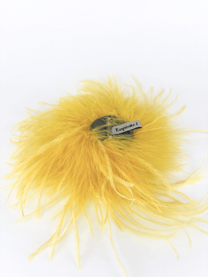 Feather Brooch Yellow