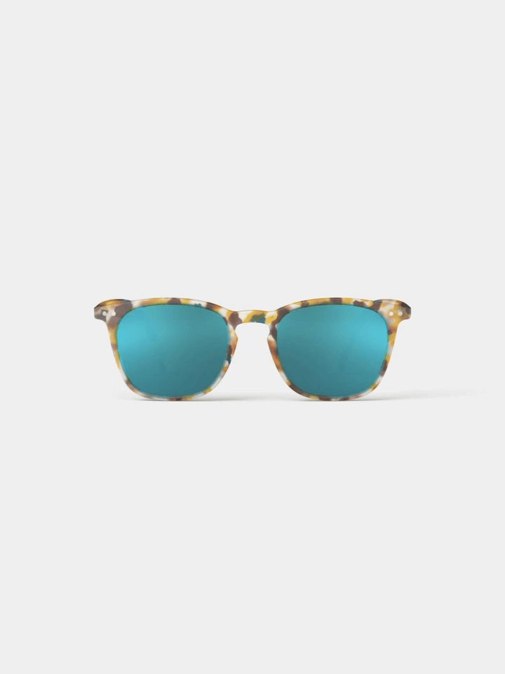 Sunglasses #E Blue Tortoise Mirror