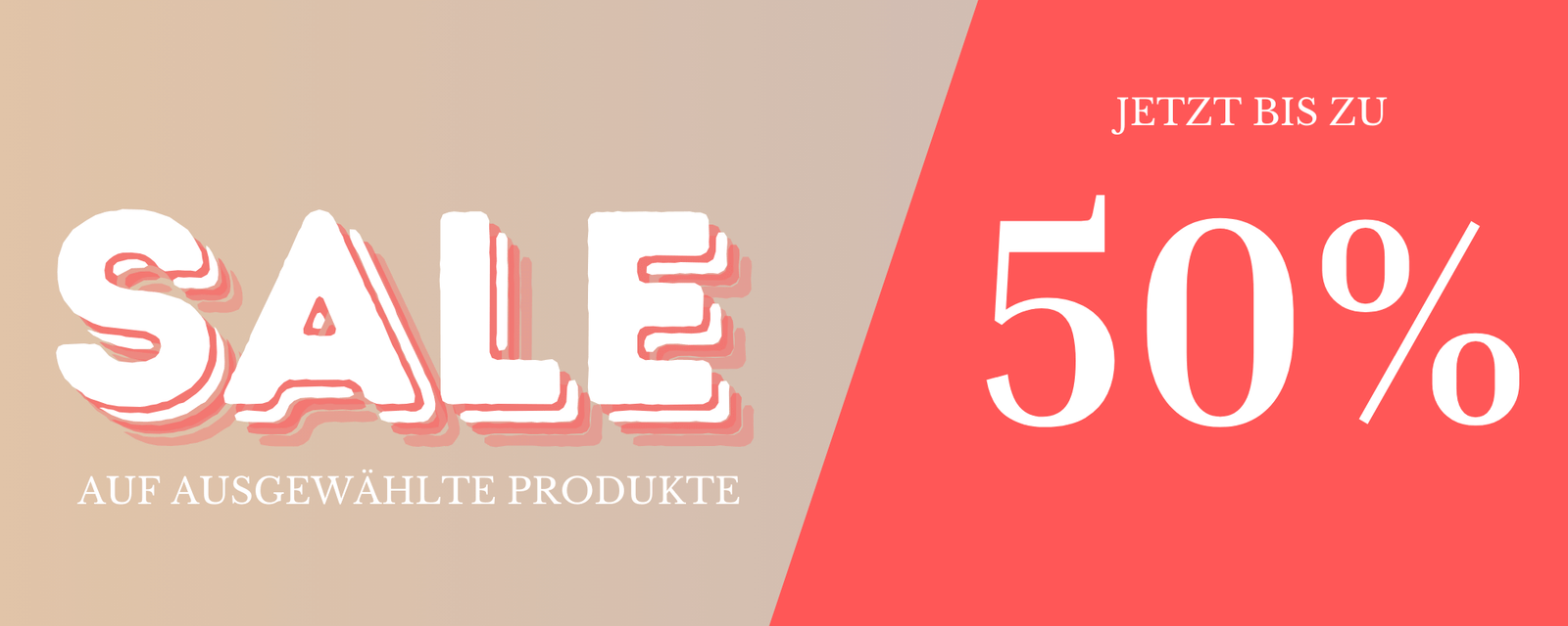 Sale auf ausgewählte Produkte bis zu 50%