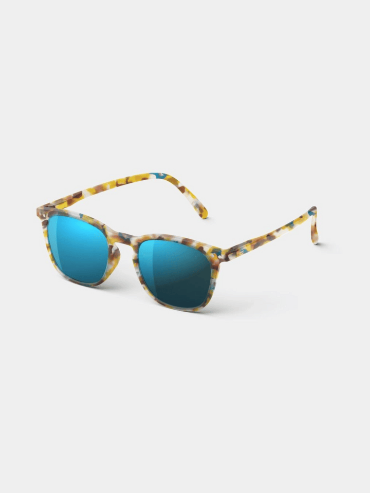 Sunglasses #E Blue Tortoise Mirror