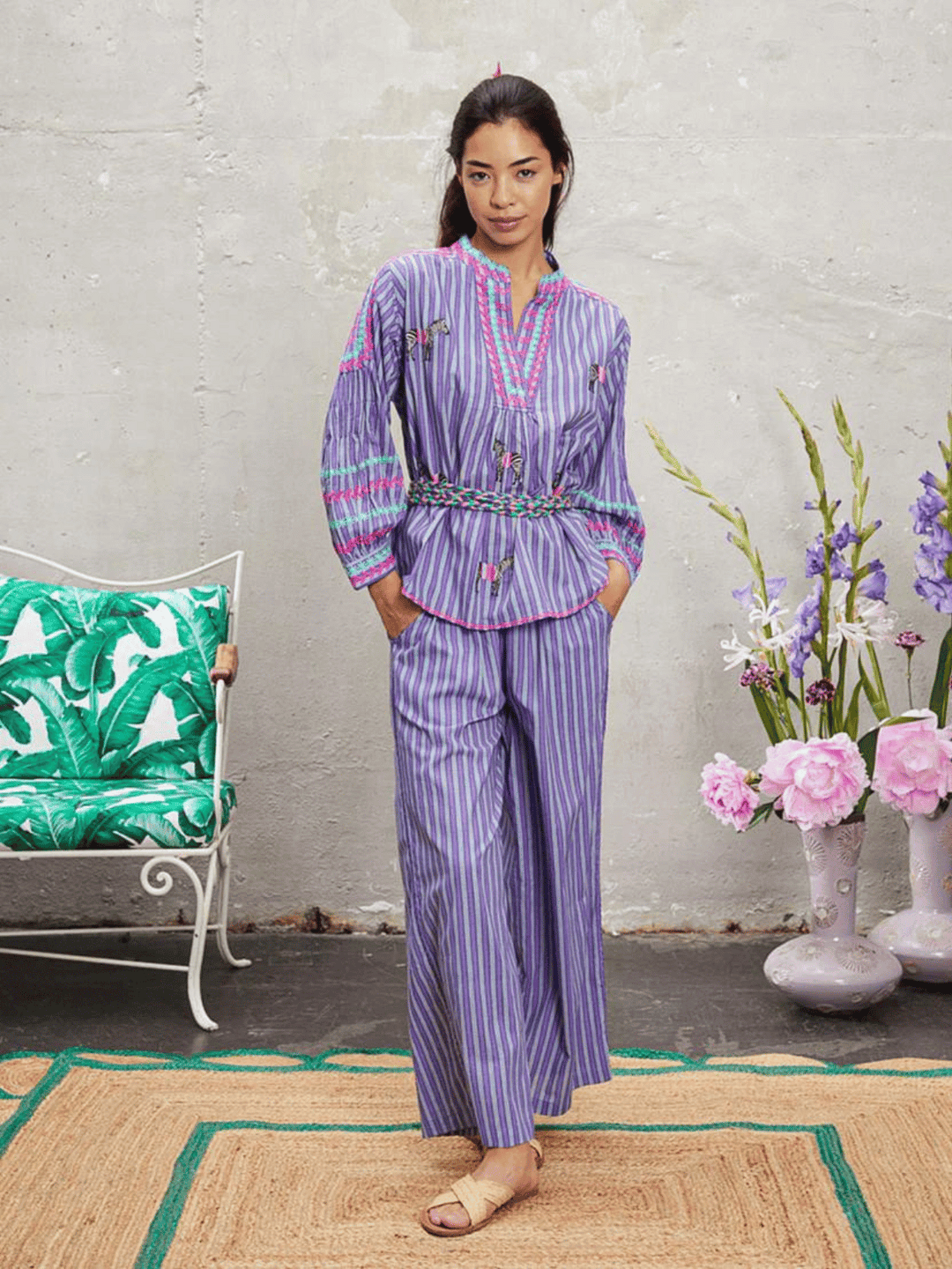 Magnolia Blouse Zebra