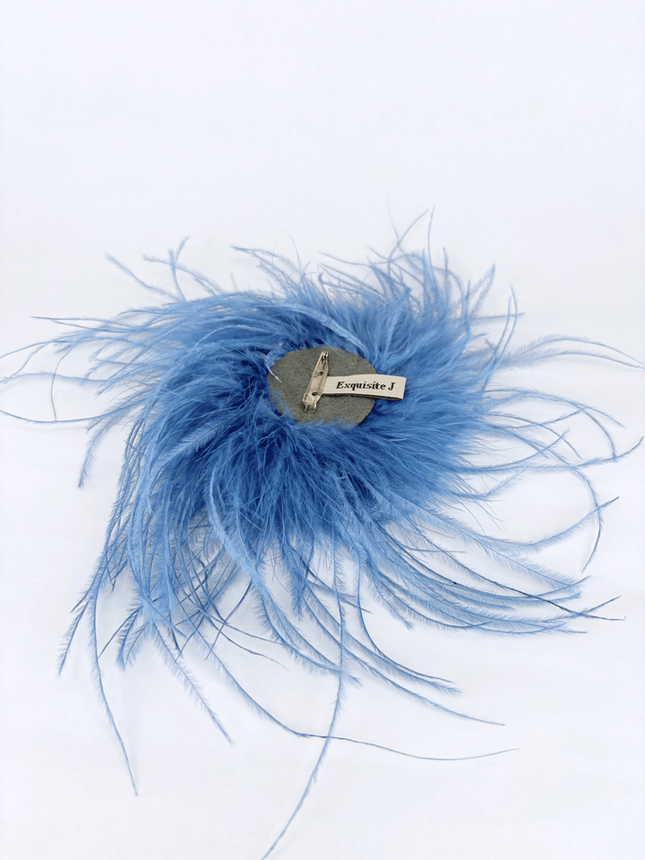 Feather Brooches Blue